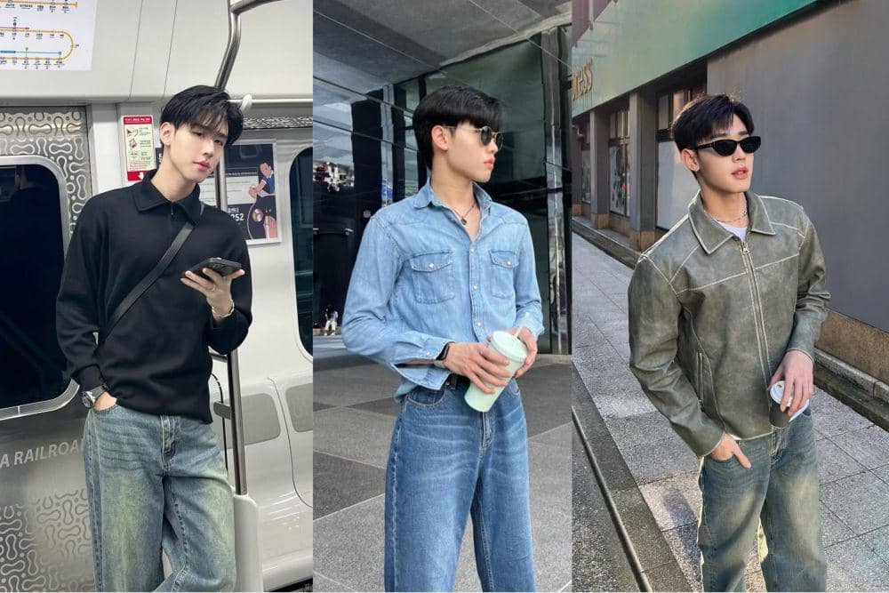 potret outfit dengan washed jeans ala Ryu Phudtripart (instagram.com/ryuptb)