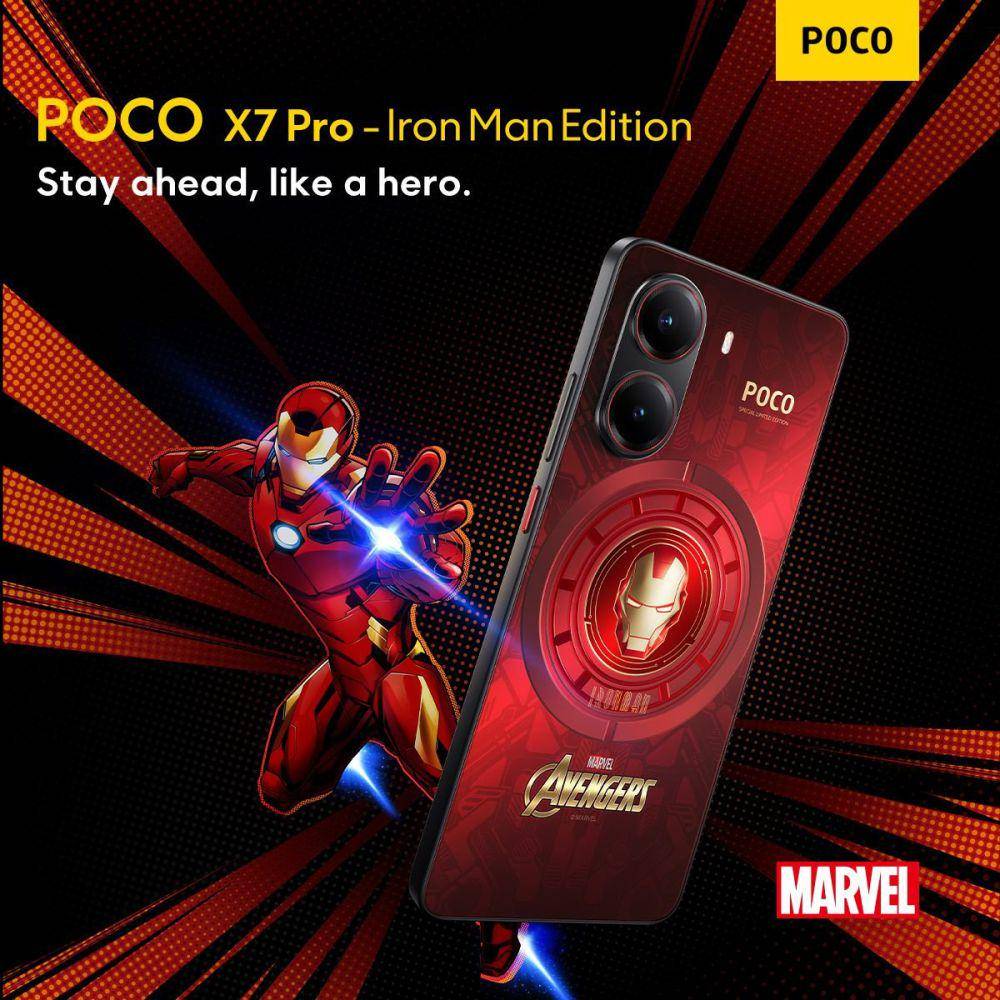 POCO X7 Pro edisi Iron Man (x.com/@stufflistings)