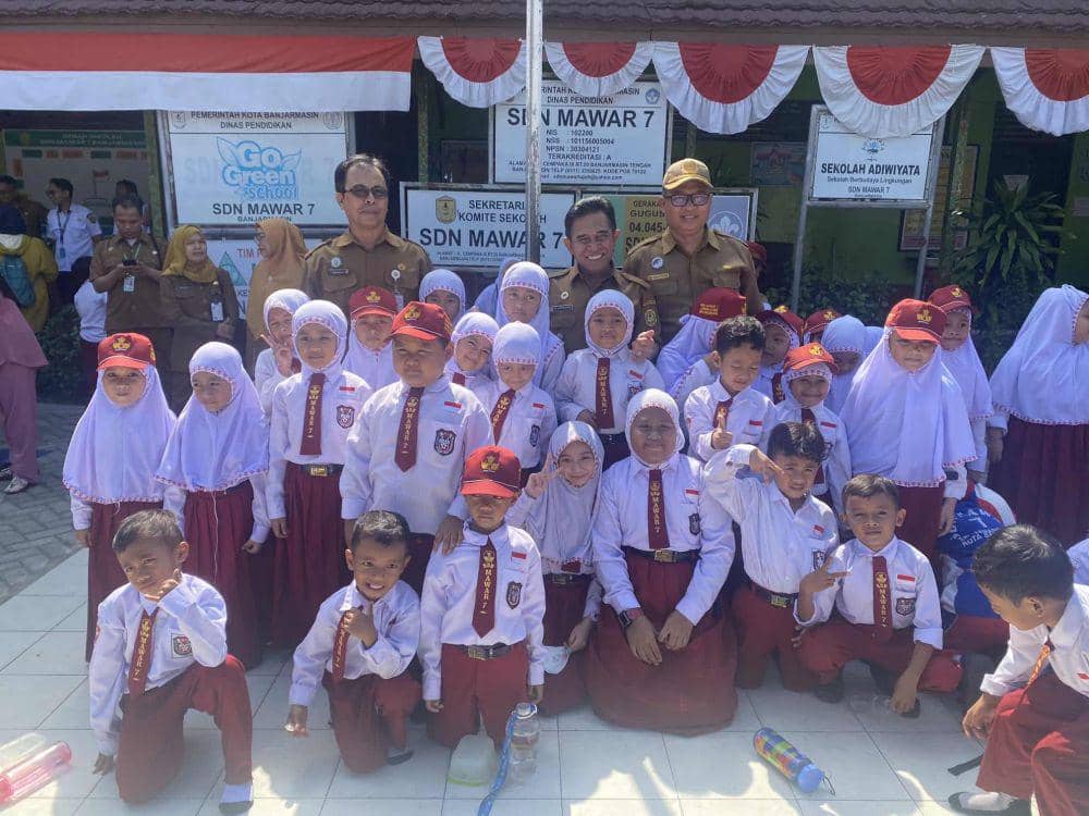 Siswa SD di Banjarmasin