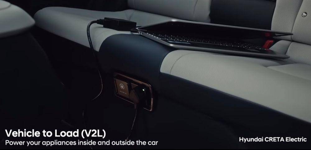 Fitur V2L pada Creta EV (Hyundai India)
