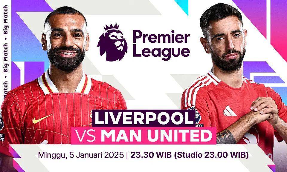 Liverpool vs Manchester United live di Vidio (vidio.com)