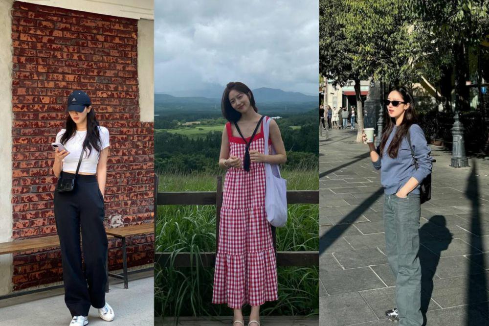 7 Inspirasi Outfit buat Travelling ala Pyo Ye Jin, Super Comfy