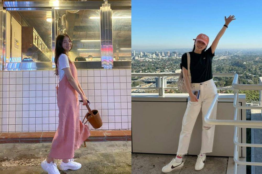 7 ide outfit buat travelling ala Ahn So Hee (instagram.com/ssoheean)