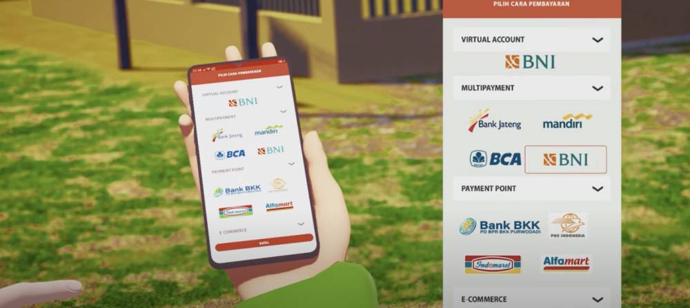 metode pembayaran aplikasi New Sakpole (dok. youtube.com/BAPENDA JATENG)