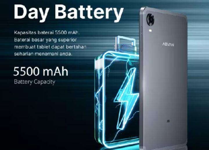 ilustrasi baterai Advan Tab V8 (shopee.co.id/advanstoreofficial)