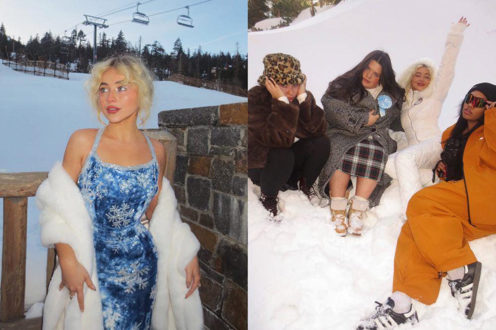 7 Potret Sabrina Carpenter Liburan Tahun Baru Bareng Bestie, Seru!