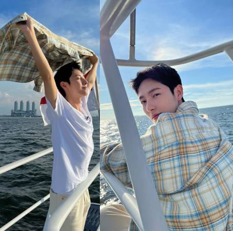 referensi outfit summer ala Renjun NCT (instagram.com/yellow_3to3)
