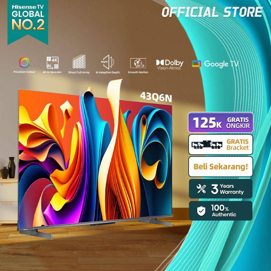 Hisense 43Q6N (tokopedia.com/Hisense Official Store)