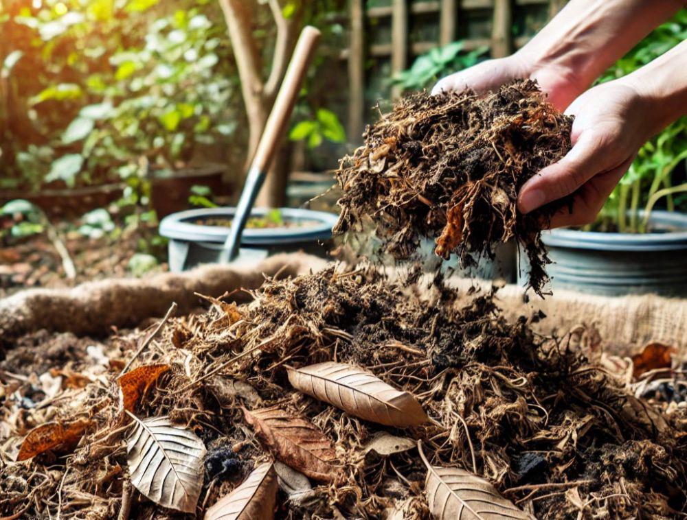 Manfaat daun kering sebagai pupuk organik