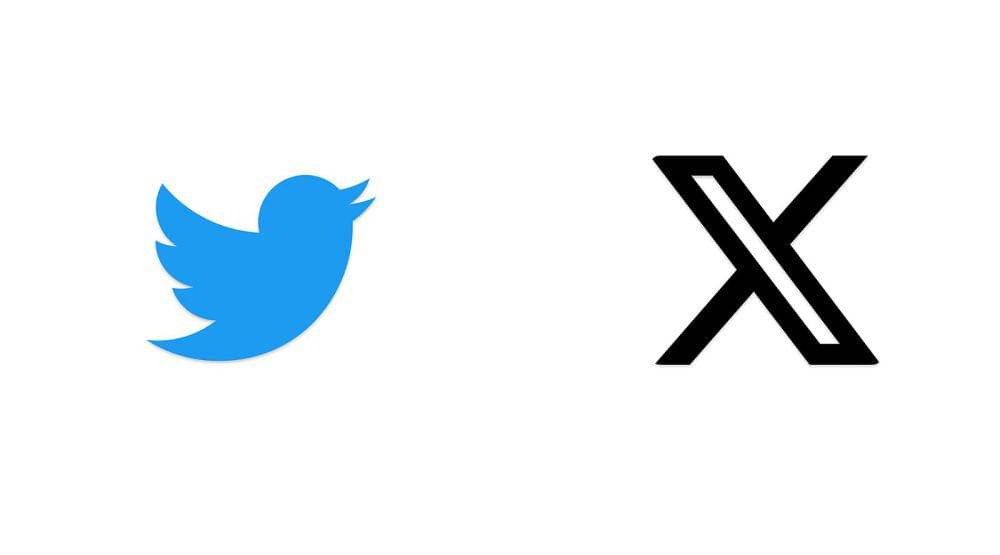 Logo Twitter dan X