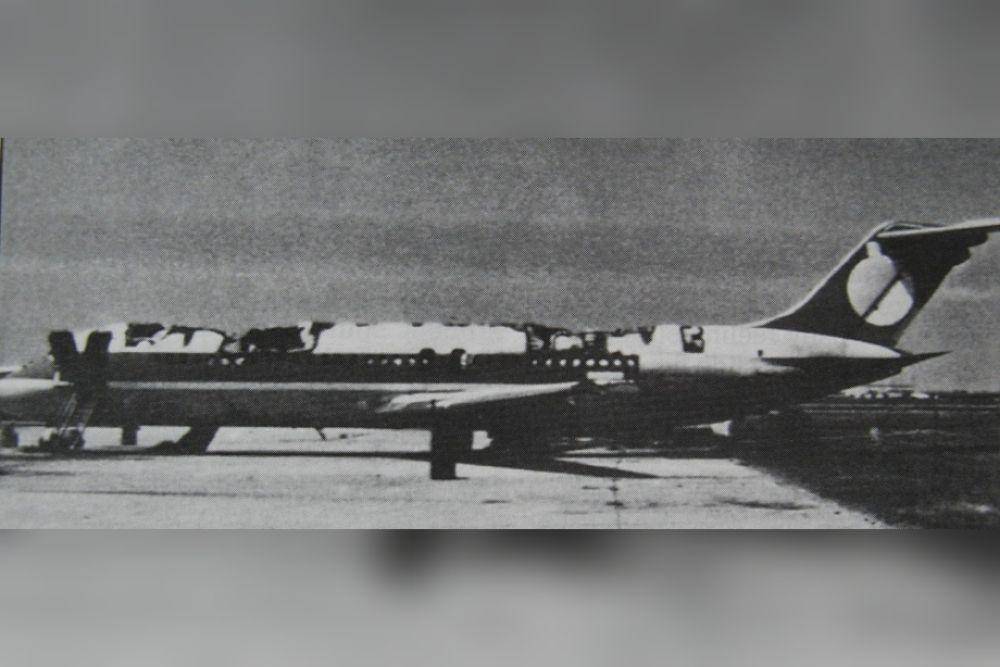 Pesawat Air Canada Flight 797 terbakar dan mendarat darurat di Bandara Kentucky Utara. (commons.wikimedia.org/NTSB)