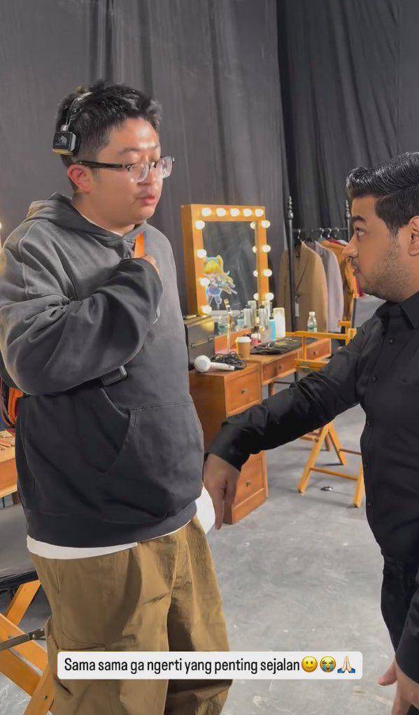 potret Fadil Jaidi syuting iklan di China (instagram.com/fadiljaidi)
