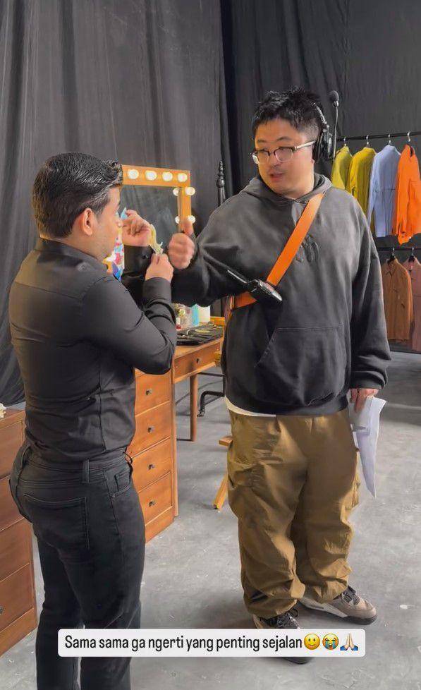potret Fadil Jaidi syuting iklan di China (instagram.com/fadiljaidi)
