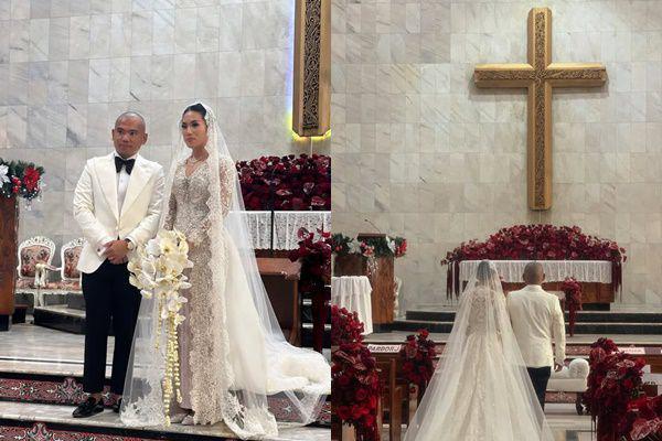 7 Potret Pemberkatan Pernikahan Frank, Anak Hotman Paris