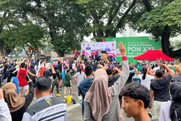 Suasana Car Free Day di Lapangan Merdeka Medan (Instagram @dispora_kota_medan)
