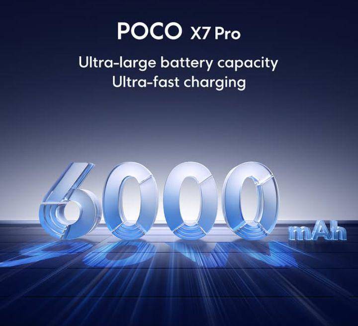 ilustrasi kapasitas baterai 6000mAh (instagram.com/poco.global)