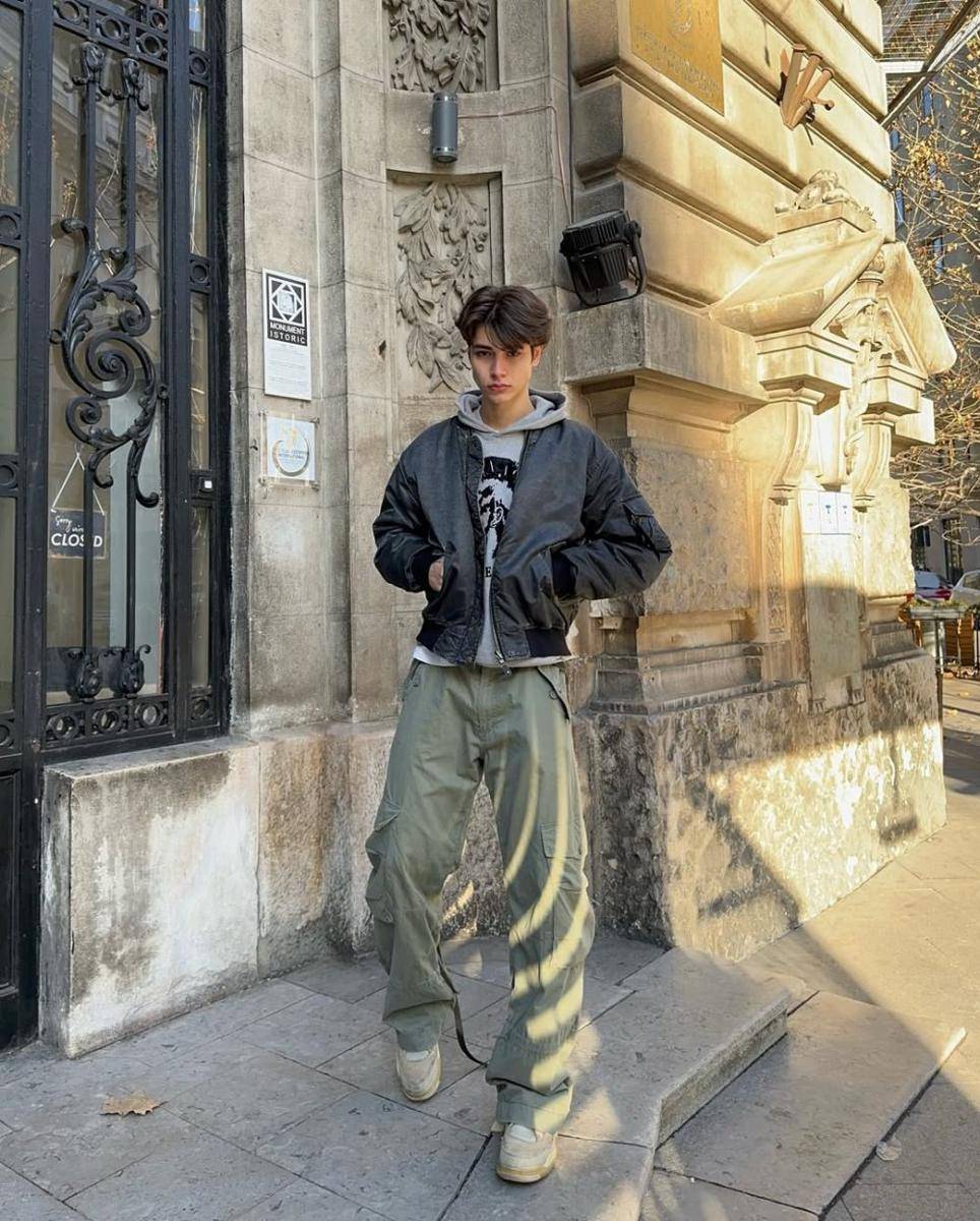 outfit streetwear kekinian ala Alexandru Badea (instagram.com/ok.alecs)
