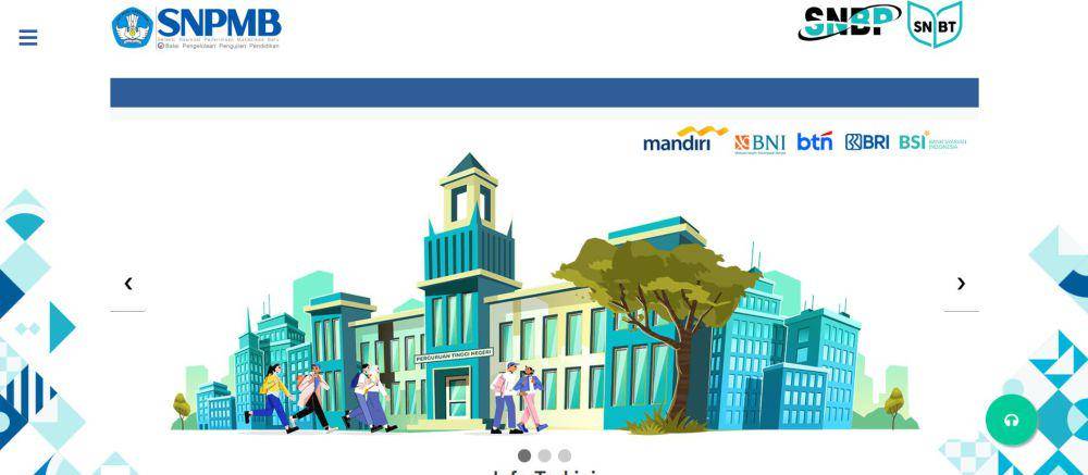 Tangkapan layar laman resmi SNPMB. (Dok. snpmb.bppp.kemdikbud.go.id)