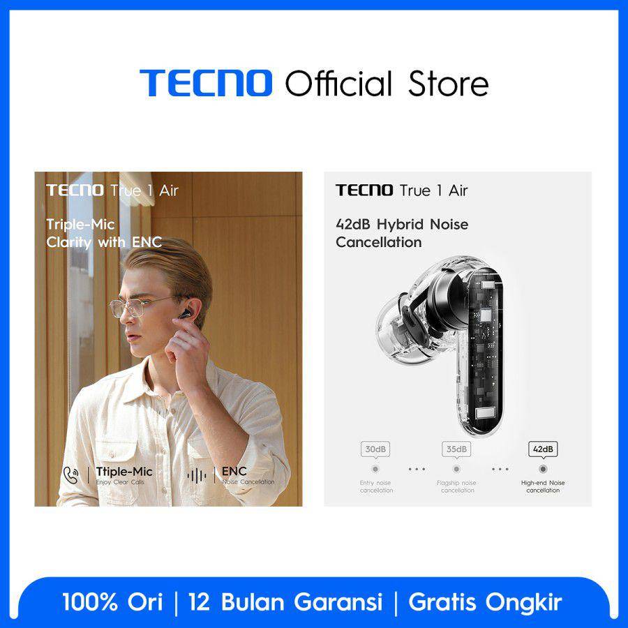 TECNO True 1 Air (tokopedia.com/TECNO Official Store)