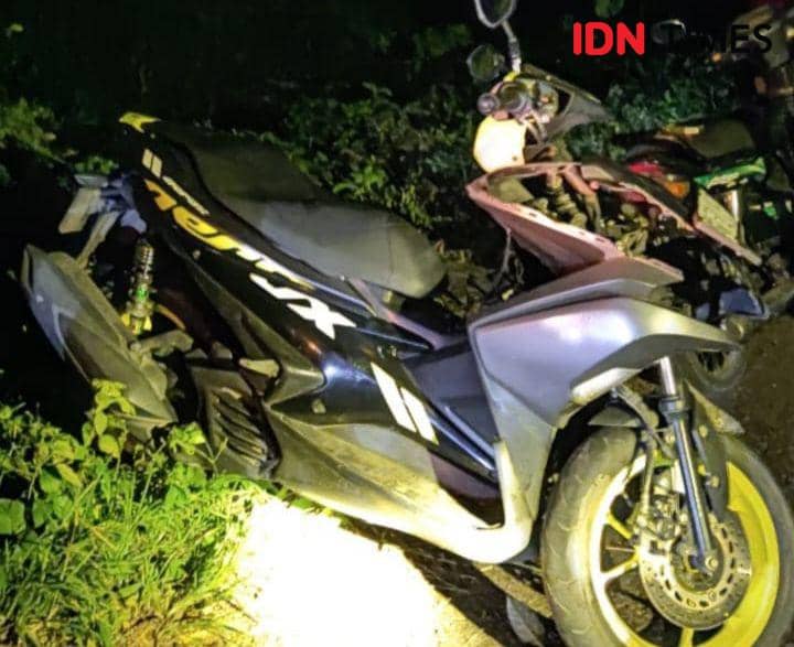 Motor korban hancur untuk melawan begal berjumlah lima orang. IDN Times/ Istimewa.