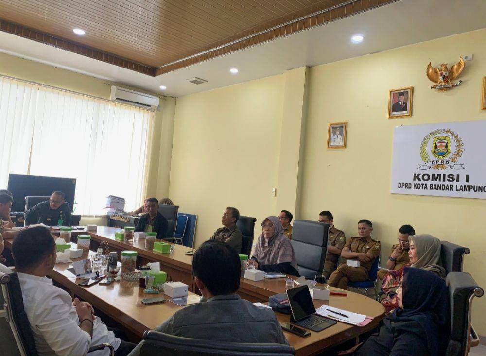 Bearing Komisi l DPRD Bandar Lampung soal kafe Way Gubak yang rubuh pada malam tahun baru 2025. (IDN Times/Muhaimin)