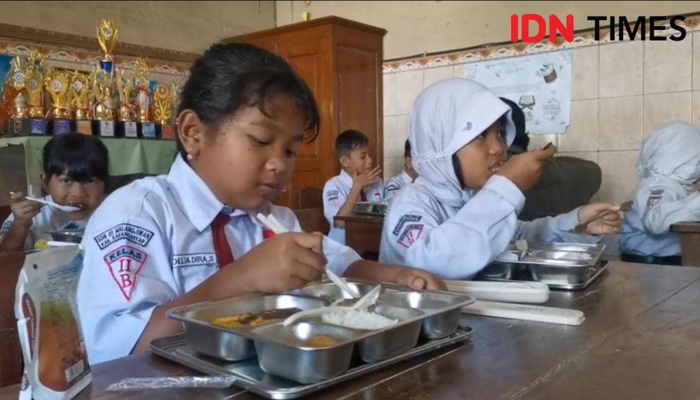 Siswa SD N 02 Malangjiwan, Colomadu, Karanganyar. (IDN Times/Larasati Rey)