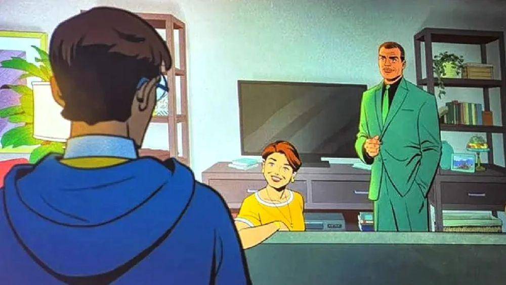 Adegan Norman Osborn mengunjung Peter yang identik seperti adegan Tony Stark merekrut Peter. (dok. Marvel Studios/Your Friendly Neighborhood Spider-Man)