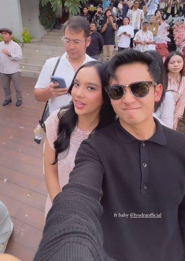 potret artis di pengajian dan siraman Mahalini (instagram.com/randymartinnn)