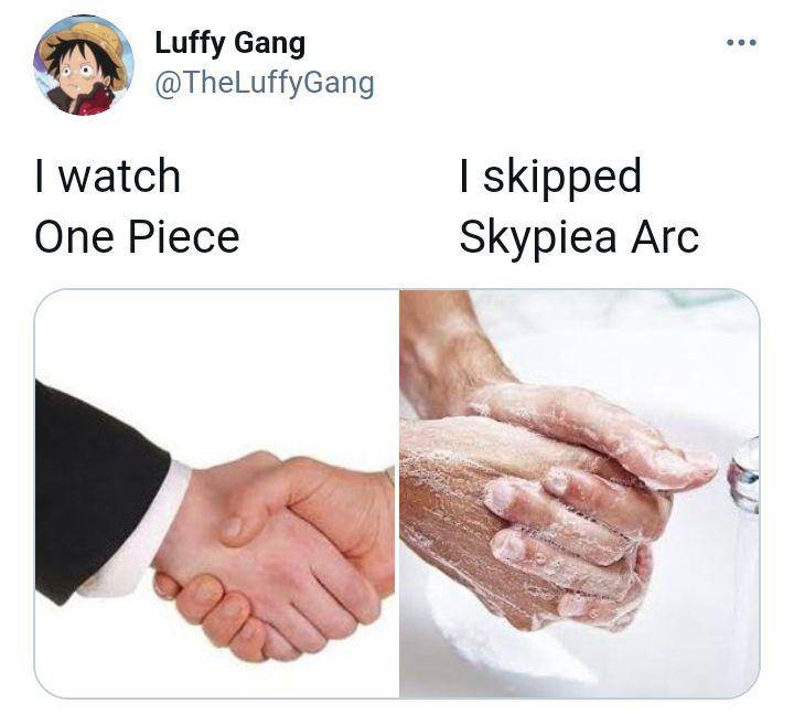 potret meme Skypiea Arc (reddit.com/user/TheLuffyGang)