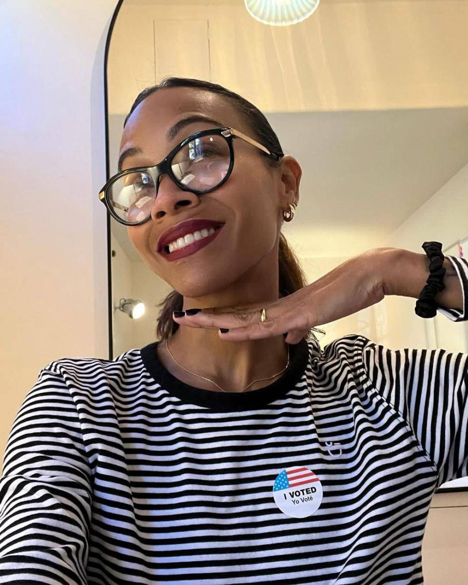 potret artis pemenang Golden Globes 2025 (instagram.com/zoesaldana)