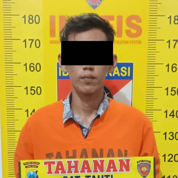 Tersangka live streaming mesum di Malang. (Dok. Humas Polres Malang)