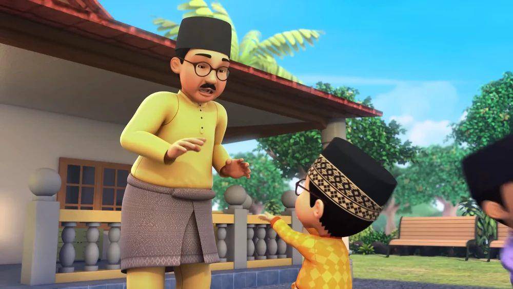 potret ayah Ehsan (dok. Les' Copaque/Upin Ipin)