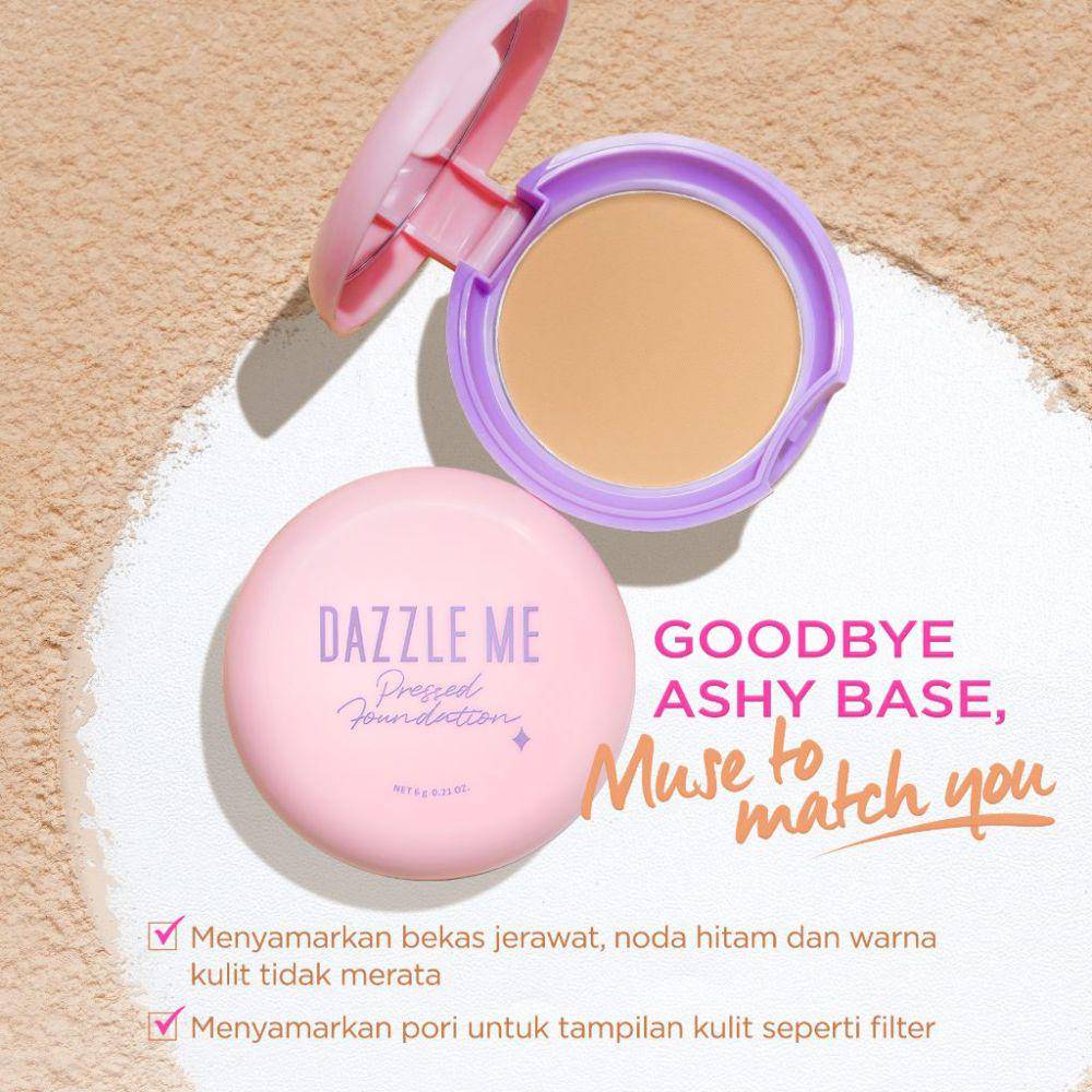 DAZZLE ME Muse Pressed Foundation (shopee.co.id/DAZZLE ME Official Shop)