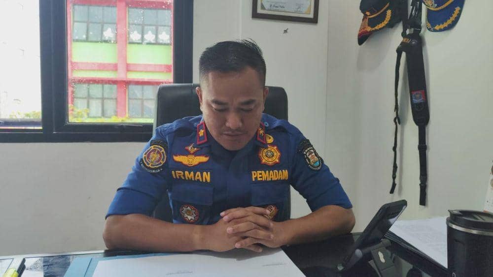Kabid Pemadaman Damkarmat Bandar Lampung. (IDN Times/Muhaimin)