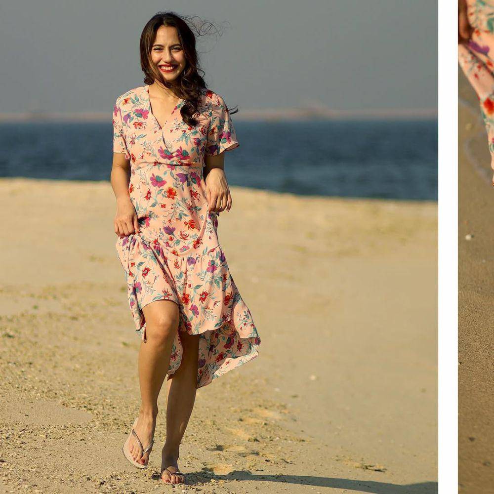gaya OOTD liburan ke pantai ala Pevita Pearce (instagram.com/pevpearce)