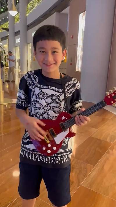 Rafathar cosplay jadi Gideon Tengker (instagram.com/raffinagita1717)