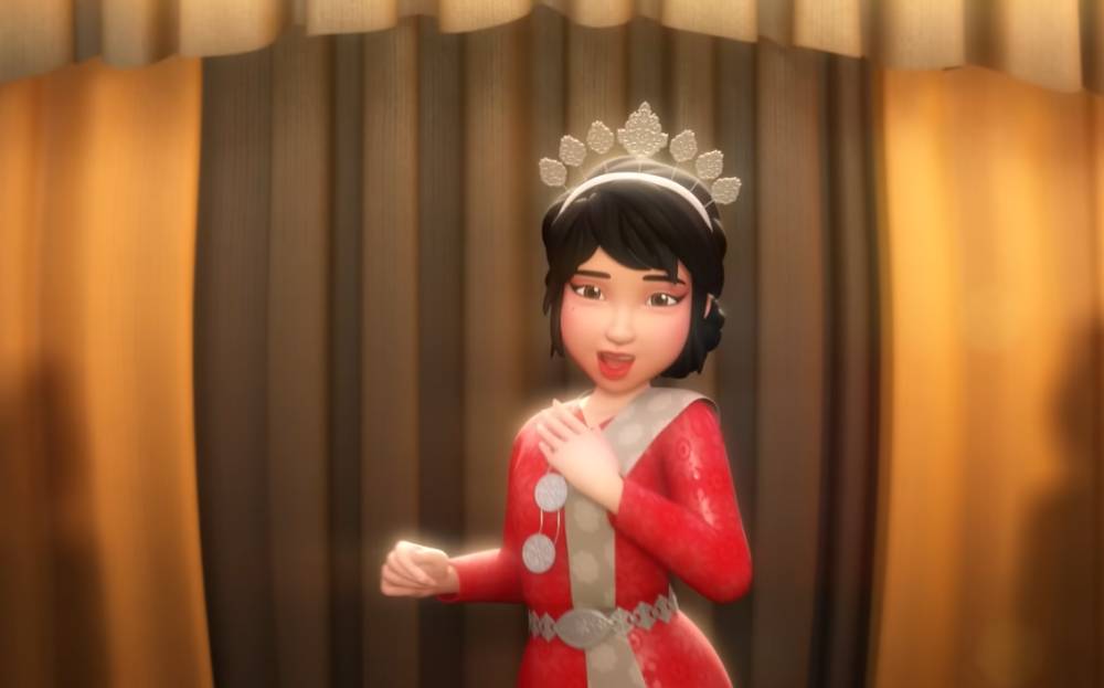 cuplikan video lagu Salam Rindu - Cik Bidadari (dok. Les' Copaque Production/Cik Bidadari - Salam Rindu - Upin & Ipin Musim 18)