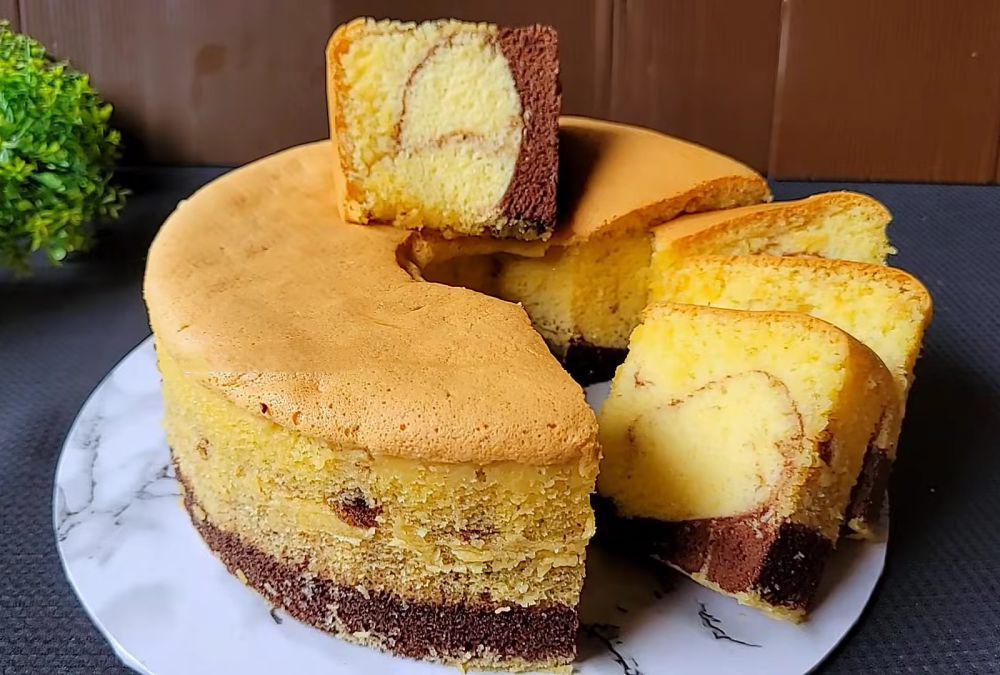 Resep Bolu Marmer 5 Telur, Camilan Tepat untuk Teman Ngopi