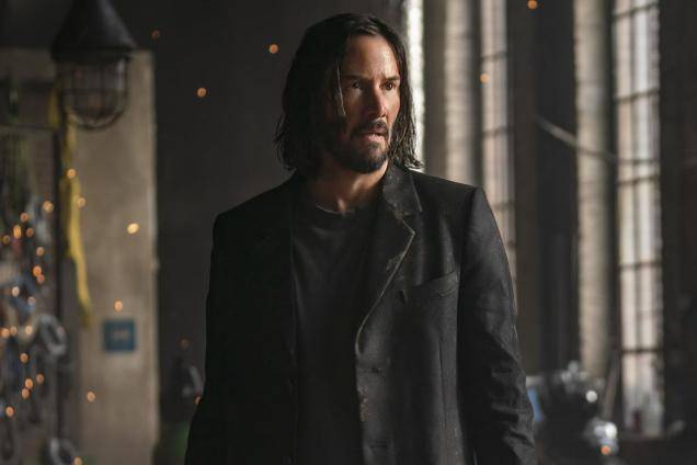Keanu Reeves di The Matrix Resurrections (2021) (dok. Warner Bros. Pictures/The Matrix Resurrections)