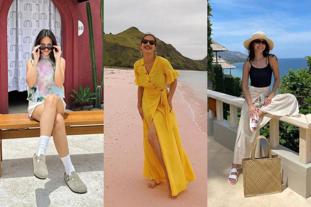 9 Gaya OOTD Liburan ke Pantai ala Pevita Pearce, Simpel nan Comfy