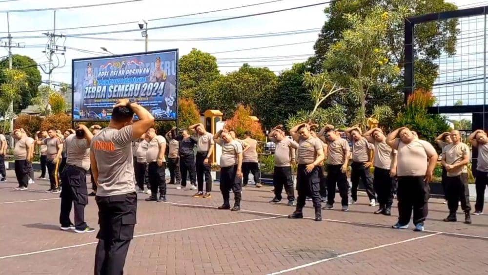 Anggota Polres Trenggalek yang mengikuti progran diet. IDN Times/ istimewa