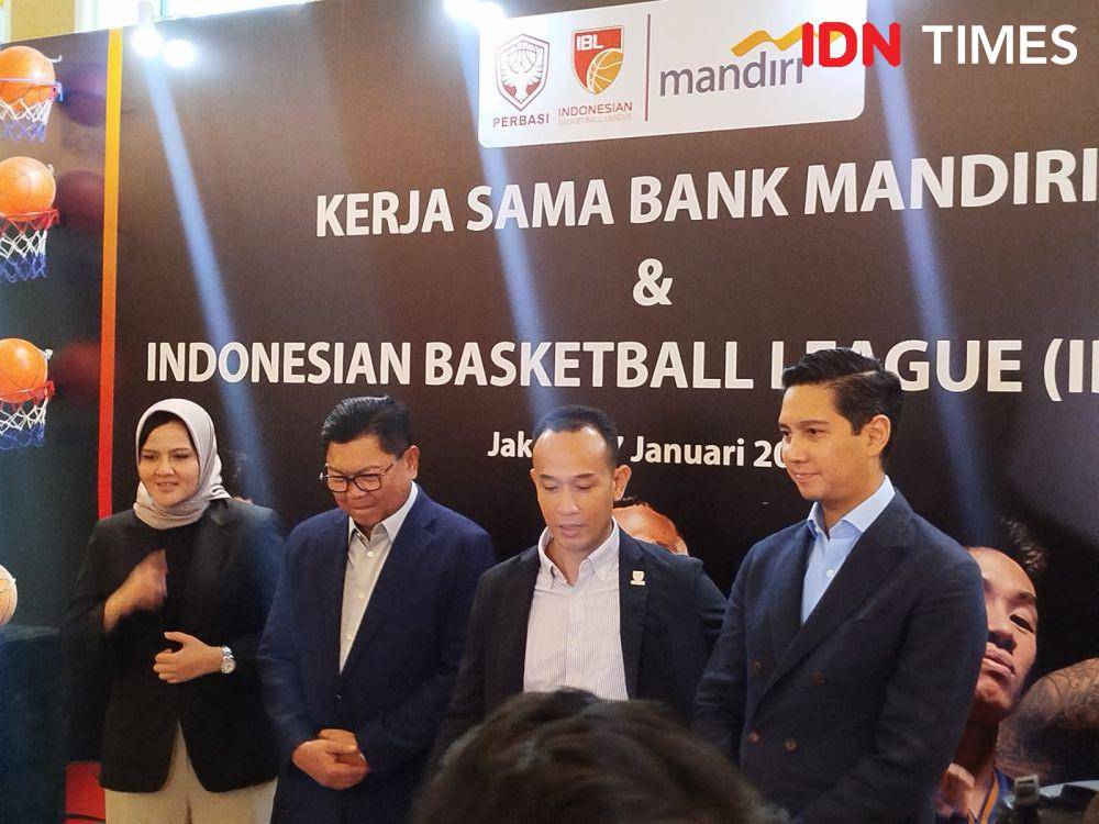 Mandiri beri dukungan untuk IBL 2025. (IDN Times/Sandy Firdaus)
