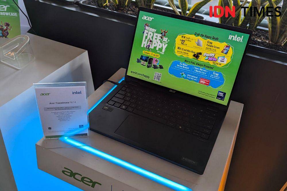Acer TravelMate P6 AI (IDN Times/Misrohatun)