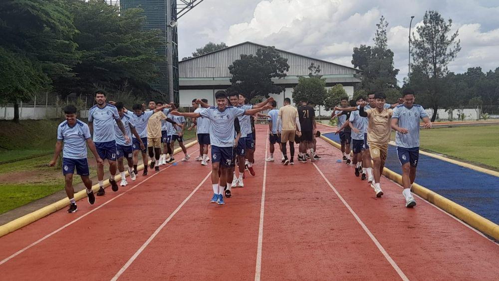 Sriwijaya FC latihan di Lapangan Jasdam Palembang (Dok. Media Officer Sriwijaya FC)