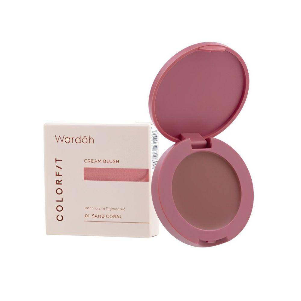 Wardah Colorfit Cream Blush 01 Sand Coral (dok. WARDAH)