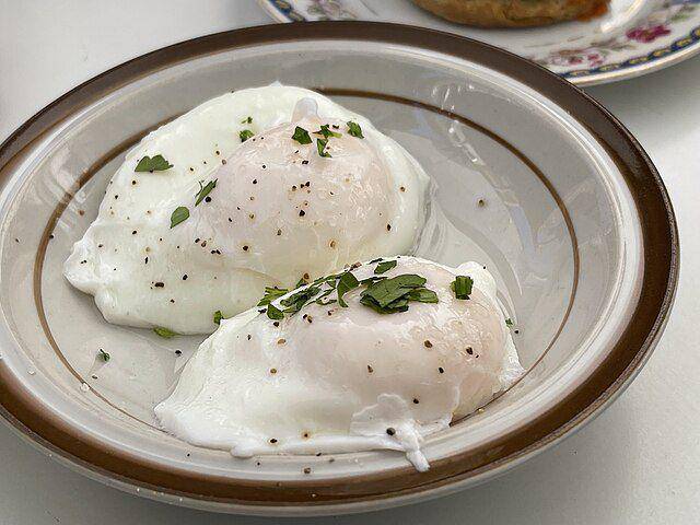 ilustrasi poached egg (commons.wikimedia.org/missvain)