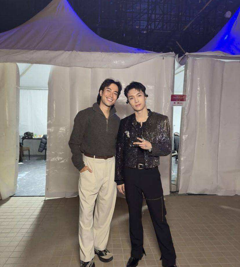 potret Vidi Aldiano ketemu Lay Zhang di Makau (Instagram.com/vidialdiano)