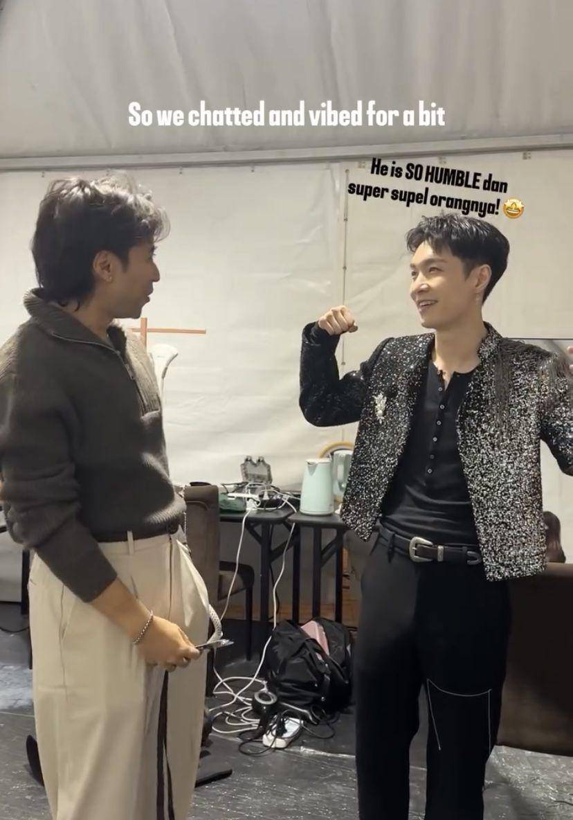 potret Vidi Aldiano ketemu Lay Zhang di Makau (Instagram.com/vidialdiano)