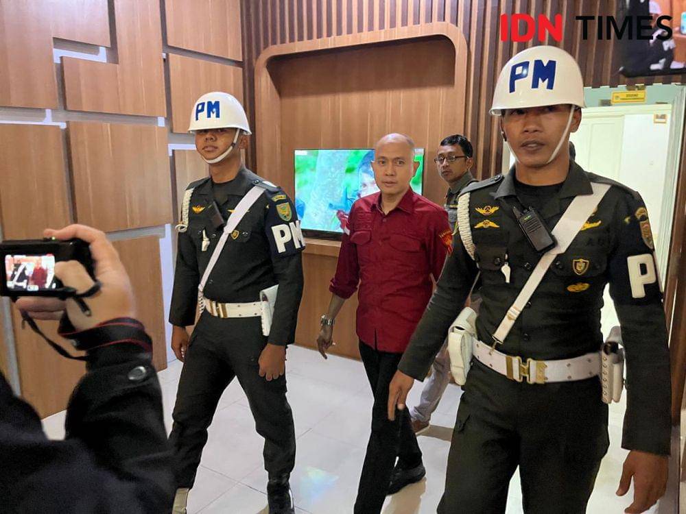 Kejati Lampung menggeledah Kanwil ATR/BPN Lampung, Rabu (8/1/2025). (IDN Times/Tama Yudha Wiguna).