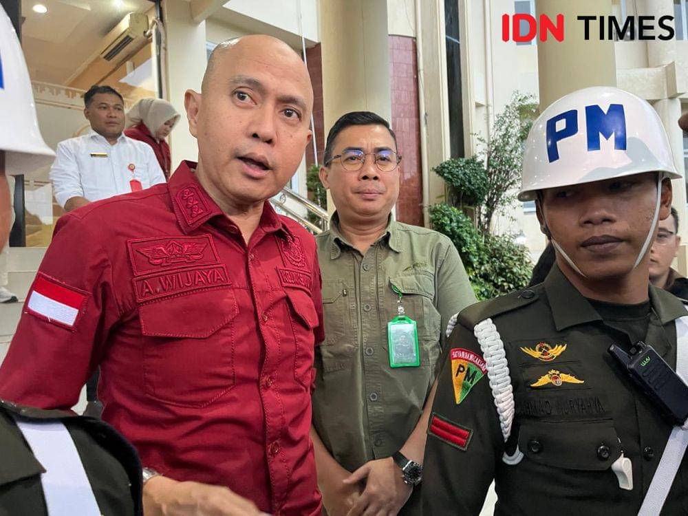 Kejati Lampung menggeledah Kanwil ATR/BPN Lampung, Rabu (8/1/2025). (IDN Times/Tama Yudha Wiguna).